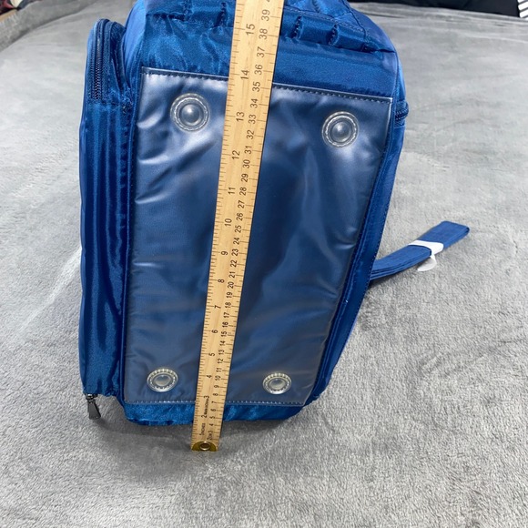 NEW Lug Puddle Jumper Overnight Gym Bag Blue Quilted Nylon Adjustable Strap - Picture 10 of 13